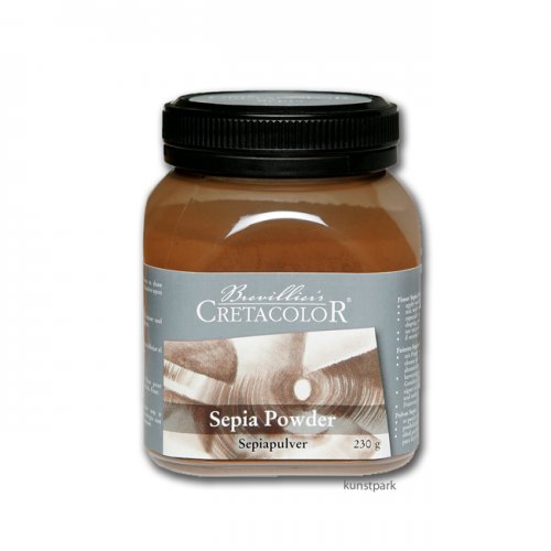 Cretacolor Künstler Pulver in Kunststoffdose Sepiapulver (230 g)
