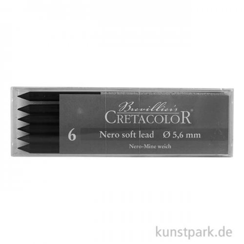 Cretacolor 5,6 mm Mine - Nero weich