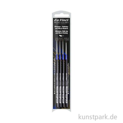 da Vinci MICRO-COLINEO Pinselset mit 4 Miniaturpinseln