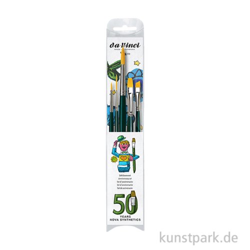da Vinci NOVA Pinsel Jubiläumsset, 5 Synthetikpinsel, Universal