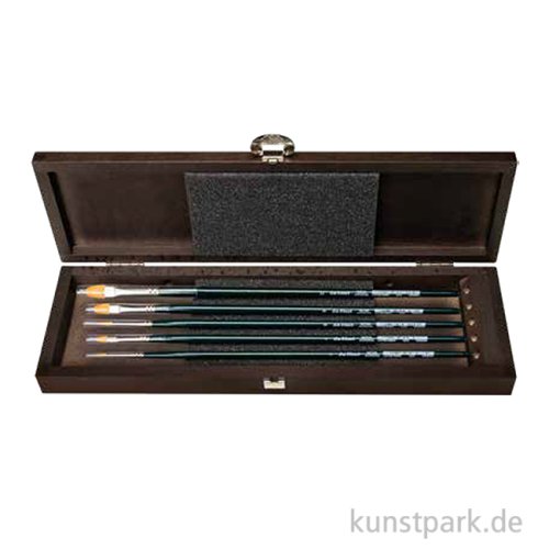 da Vinci NOVA Pinselset, Holzbox mit 5 Öl- und Acrylpinseln