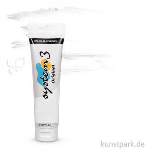 Daler-Rowney SYSTEM-3 Acrylfarben 150 ml | 006 Zinkweiß