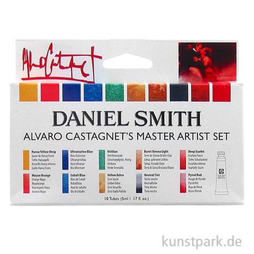 Daniel Smith Extra Fine Watercolor - Alvaro Castagnet Set, 10 x 5 ml