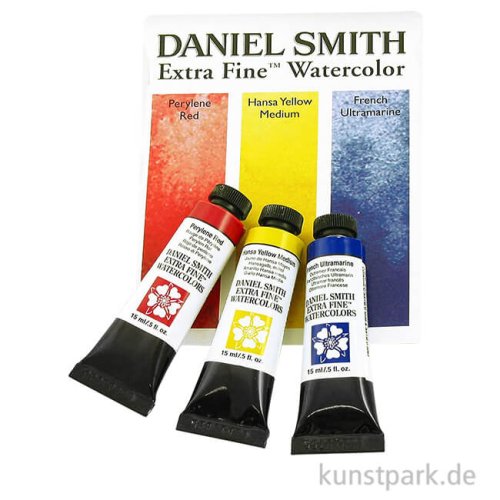 Daniel Smith Extra Fine Watercolor - Primary Colours Set, 3 x 15 ml