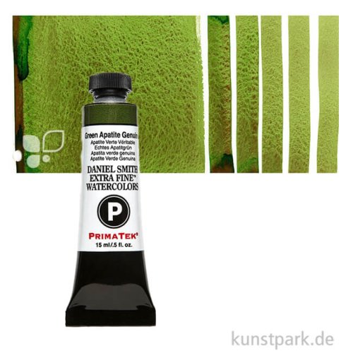 Daniel Smith PrimaTek Watercolor - Mineral Pigmente, 15 ml Tube | Green Apatite Genuine