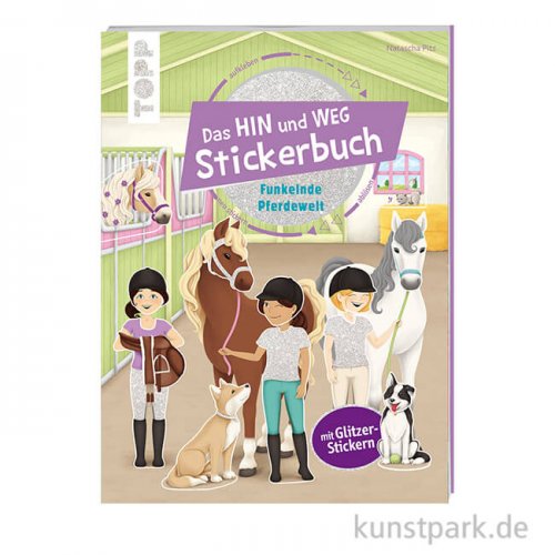 Das HIN und WEG Stickerbuch - Funkelnde Pferdewelt, Topp Verlag