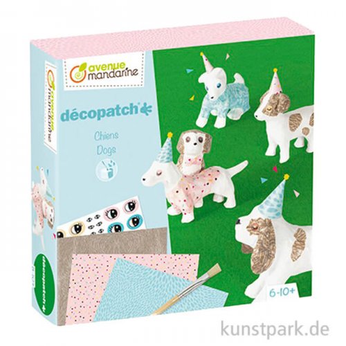 DECOPATCH Mini Kit - Kindergeburtstag Hunde