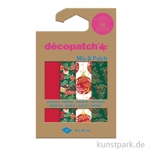 DECOPATCH Papiere - Mix & Patch, Weihnachtsfest