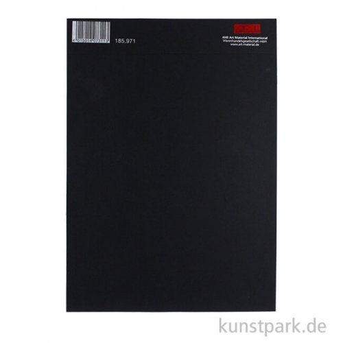 Der Schwarze Block No.1 aus schwarzem Tonpapier, 120g DIN A3 - 10 Blatt