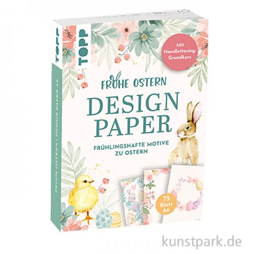 Design Paper Frohe Ostern A6, Topp Verlag