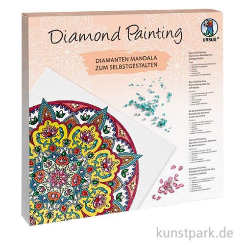 Diamond Painting Set - Mandala 3, 30 x 30 cm