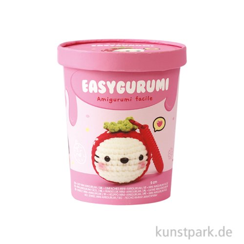 DIY Häkelset - Easygurumi Kit, Erdbeere