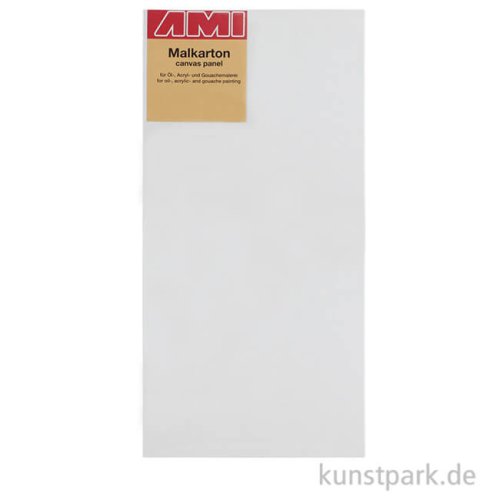 Eckiger Malkarton mit Maltuch bespannt 30 x 60 cm