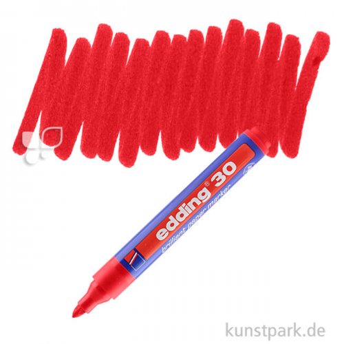 edding 30 Brilliant Paper Marker 002 Rot