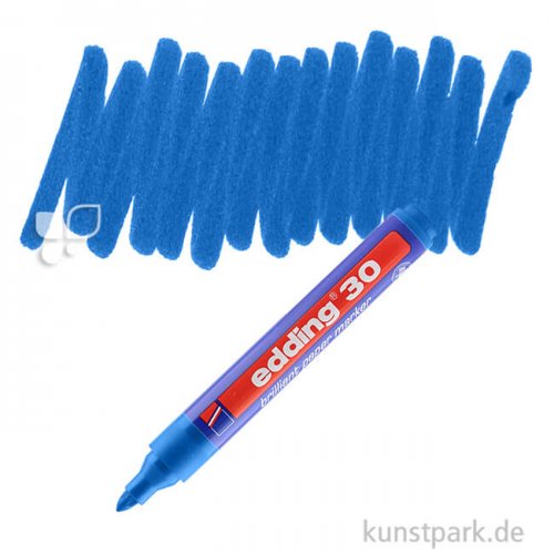 edding 30 Brilliant Paper Marker 003 Blau