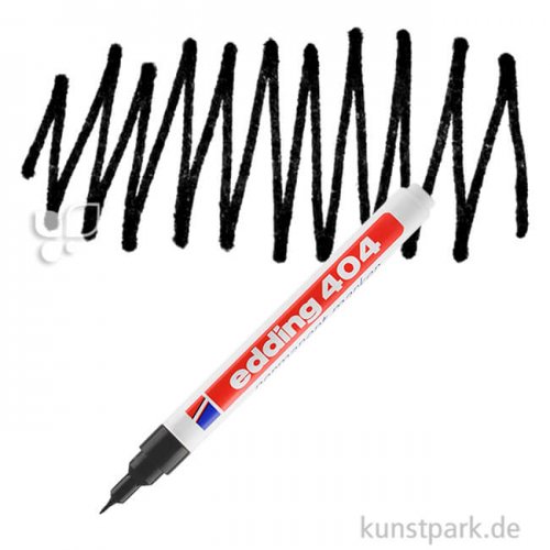 edding 404 Permanent Marker Einzelfarbe | 001 Schwarz