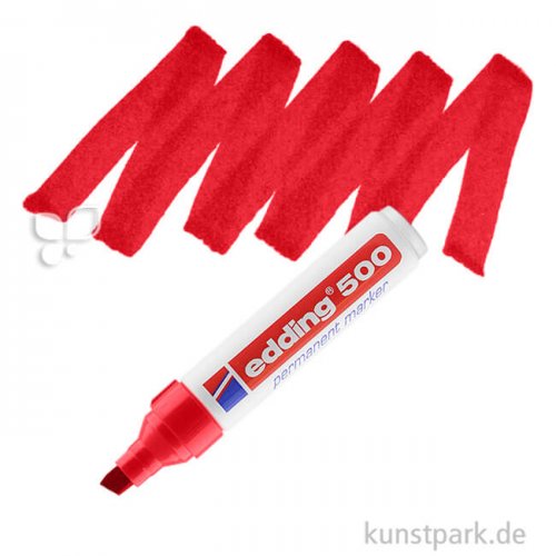 edding 500 Permanent Marker Einzelfarbe | 002 Rot