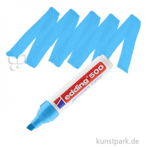 edding 500 Permanent Marker Einzelfarbe | 010 Hellblau
