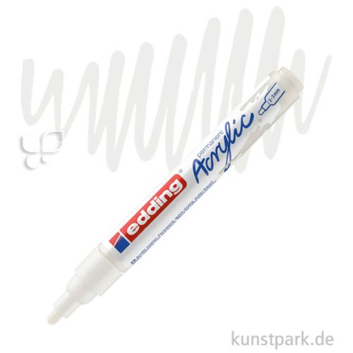 edding 5100 Acrylmarker Medium, 2-3 mm Stift | Verkehrsweiß