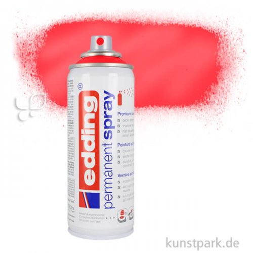 edding Permanent Spray - glänzend, 200 ml 952 Verkehrsrot