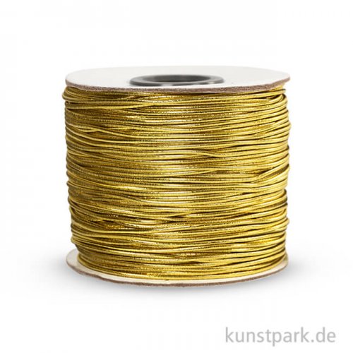 Elastische Kordel - Dicke 1 mm, 100 m Gold
