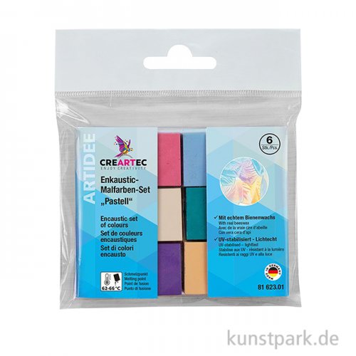 Encaustic Farben-Set - Pastell - mit 6 Farben