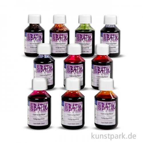 ES Batik Farben Set mit 10 x 100 ml