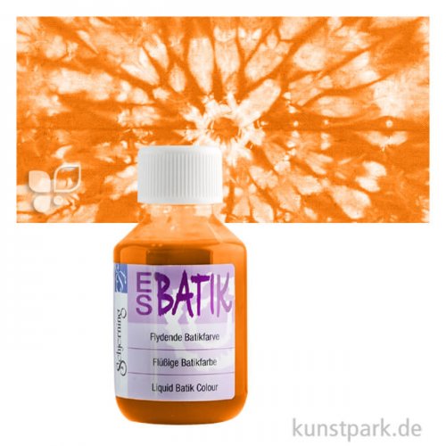 ES Batikfarbe zum Färben und Batiken, 100 ml Einzelfarbe | Orange