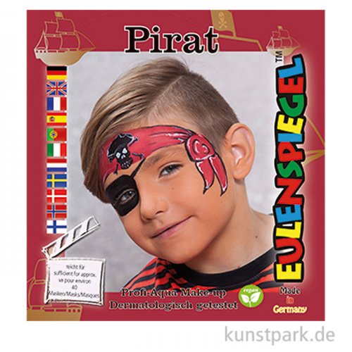 Eulenspiegel Motiv-Set Pirat mit vier Farben