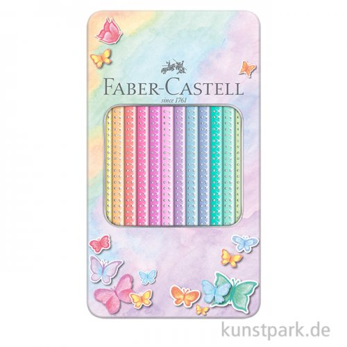Faber-Castell Buntstifte Sparkle Pastell, 12er Metalletui