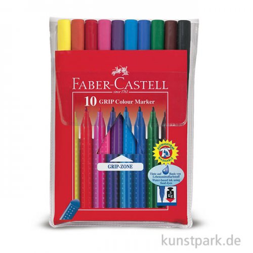 Faber-Castell GRIP Colour Marker - 10er Etui