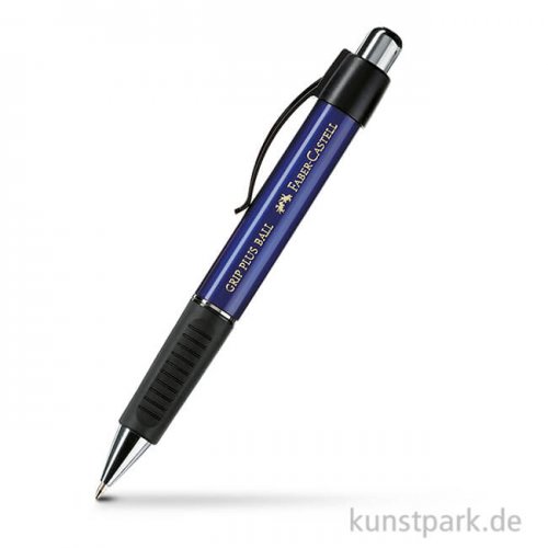 Faber-Castell GRIP PLUS BALL M Kugelschreiber Blau Metallic