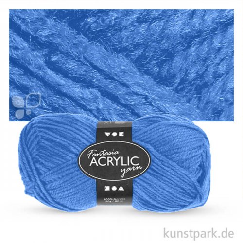 Fantasia Wolle aus 100 % Polyacryl - 50 g 80 m | Blau