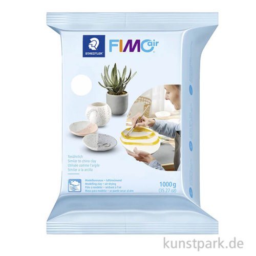 FIMO air, lufttrocknende Modelliermasse 1kg | Grau