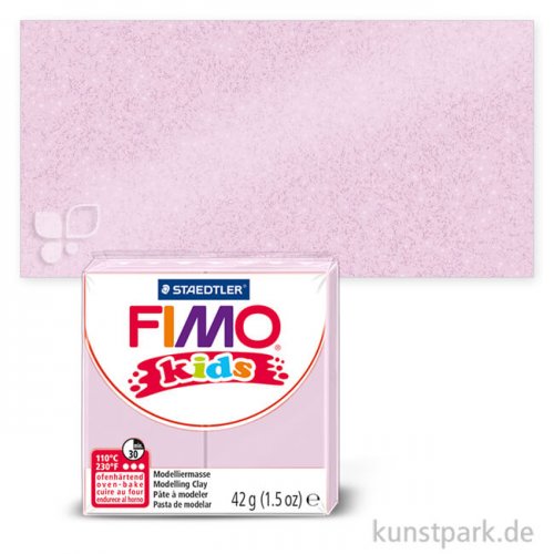 FIMO Kids Knete 42 g Einzelfarbe | Perlglanz rosa