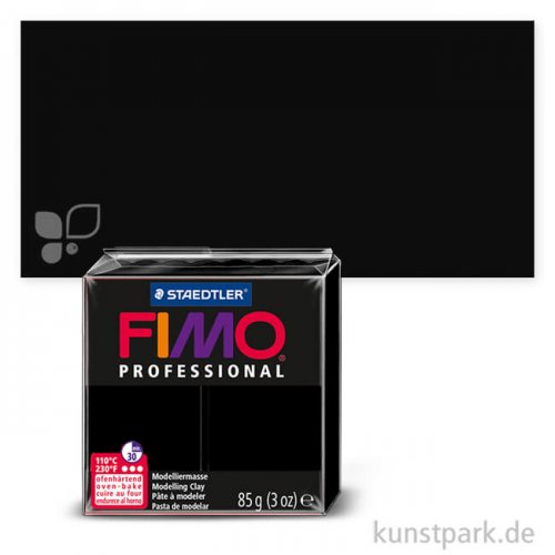 FIMO Professional Modelliermasse 85 g Einzelfarbe | Schwarz