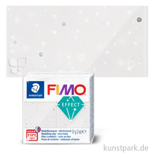 FIMO Steinfarben Effekt 57 g Granit Weiß
