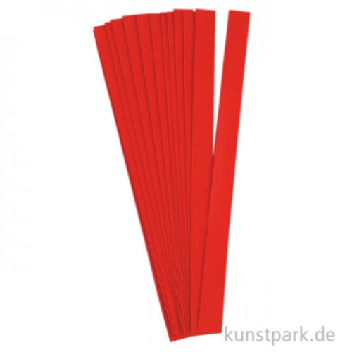 Flechtstreifen für Fröbelsterne - Rot 10 mm - 500 Stück