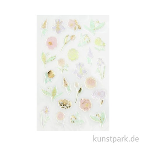 Gelsticker - Blumen, Pastell, The Sky is the Limit, 25 Aufkleber