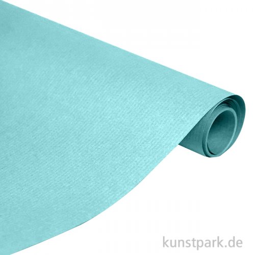 Geschenkpapier Kraft, Hellblau, 300 x 70 cm