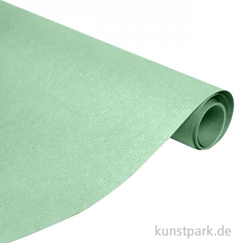 Geschenkpapier Kraft, Hellgrün, 300 x 70 cm