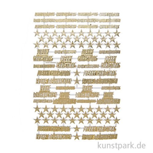 Glanzbilder - Handlettering, 1 Bogen, 17 x 25 cm