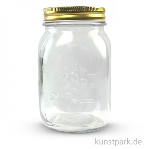Glas mit Schraubdeckel 500 ml, Durchmesser 8,5 cm