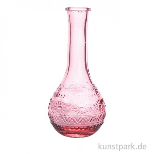Glas Vase - Amsterdam, Pink, 75 x 158 x 75 mm