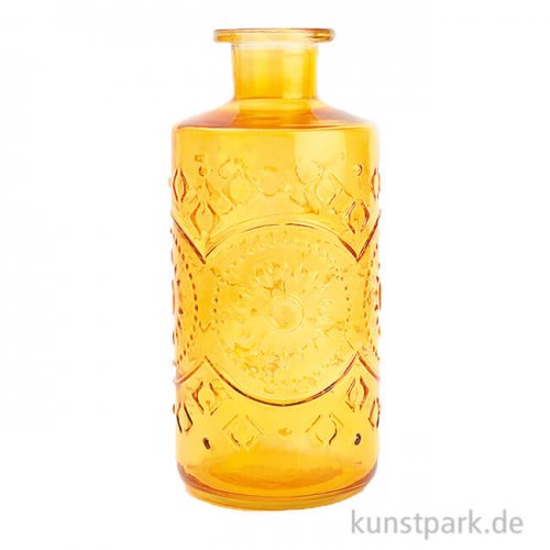 Glas Vase - Barcelona, Gelb, Durchmesser 90 mm, Höhe 20,5 cm