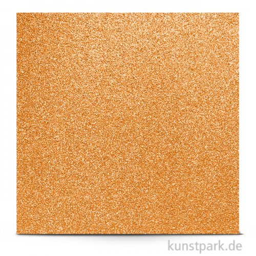 Glitter - Scrapbookingpapier, 200 g 30,5 x 30,5 cm | Brillant Bronze
