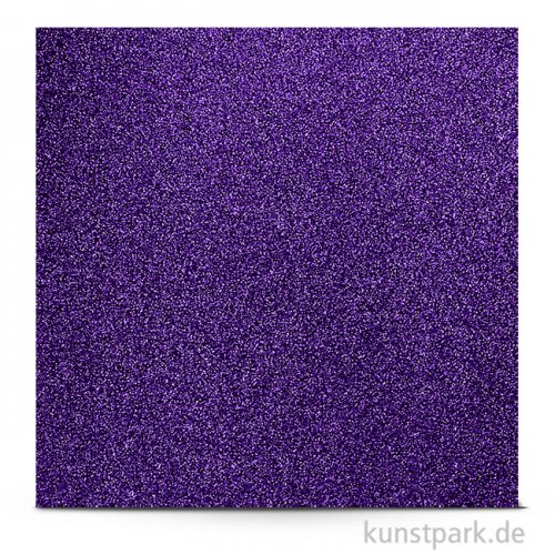 Glitter - Scrapbookingpapier, 200 g 30,5 x 30,5 cm | Pflaume