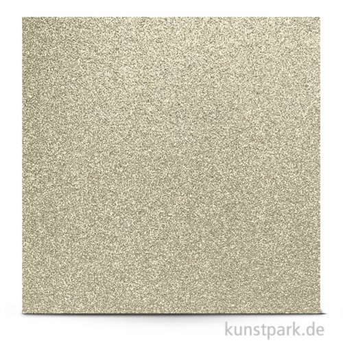 Glitter - Scrapbookingpapier, 200 g 30,5 x 30,5 cm | Silber Irisierend