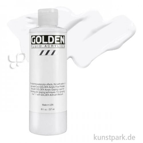 GOLDEN Fluid Acrylfarben 236 ml | 2380 Titanweiß