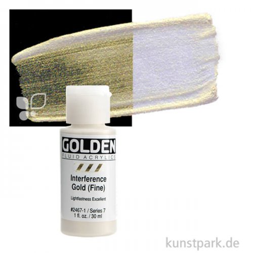 GOLDEN Fluid Interferenzfarben 30 ml Flasche | 2467 Interferenz Gold